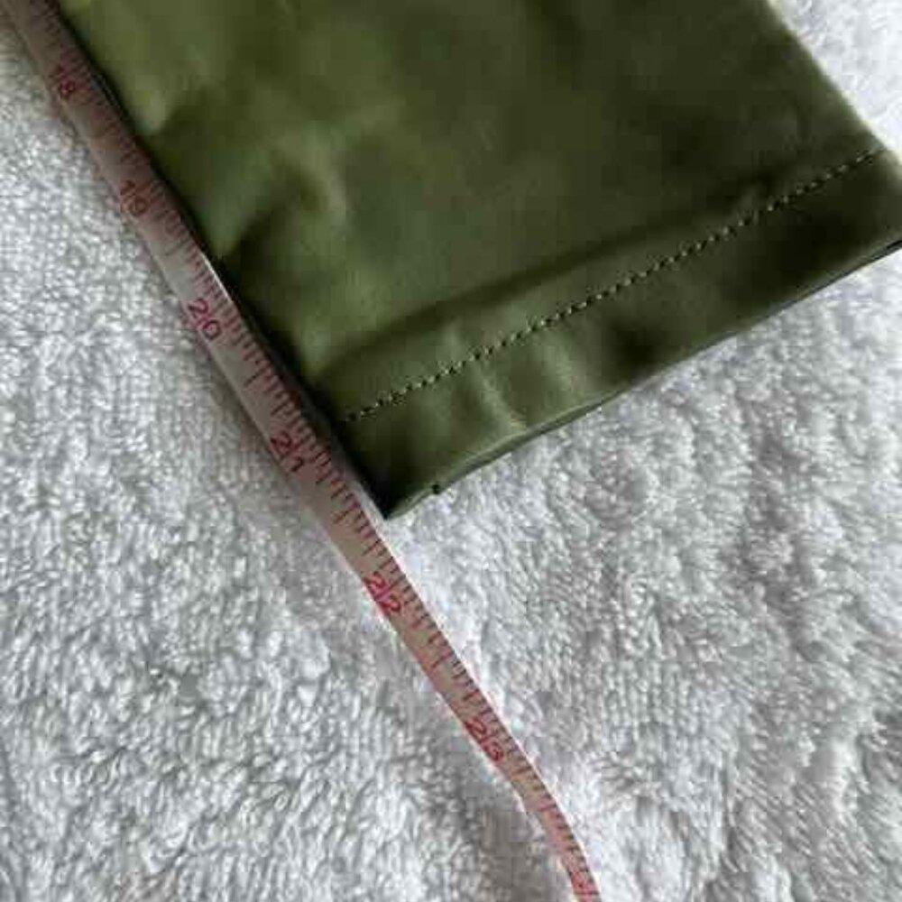 Adidas Ivy Park Olive Green Faux Leather Leotard Bodysuit - Women's Large - Picture 11 of 13